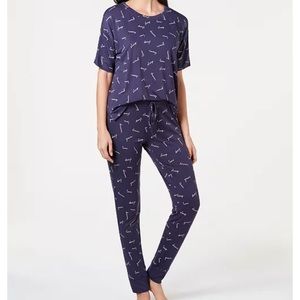 Jenni Short-Sleeve Top & Pajama Pants Separates